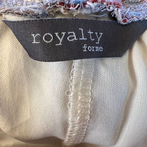 Royalty For Me Linen Blend Skort Stripe Elastic Waist Medium Womens Comfort - Picture 3 of 8